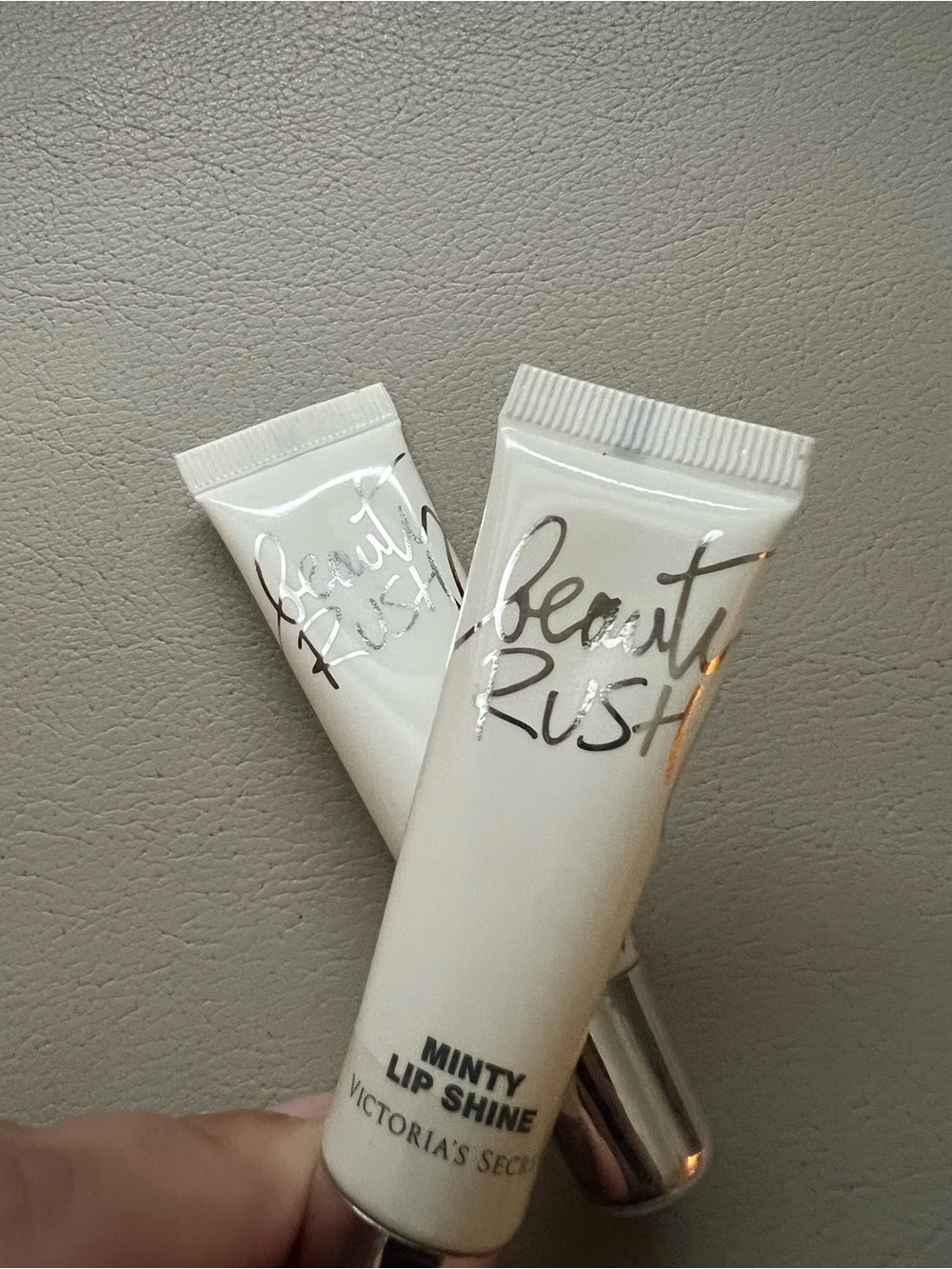 NWT- Victoria's Secret Beauty Rush Minty Lip Shine - White- 2 available